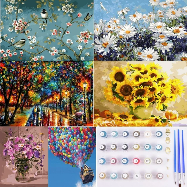 DIY OIL PAINTING Kit Paint By Numbers Beginners Frameless Adult