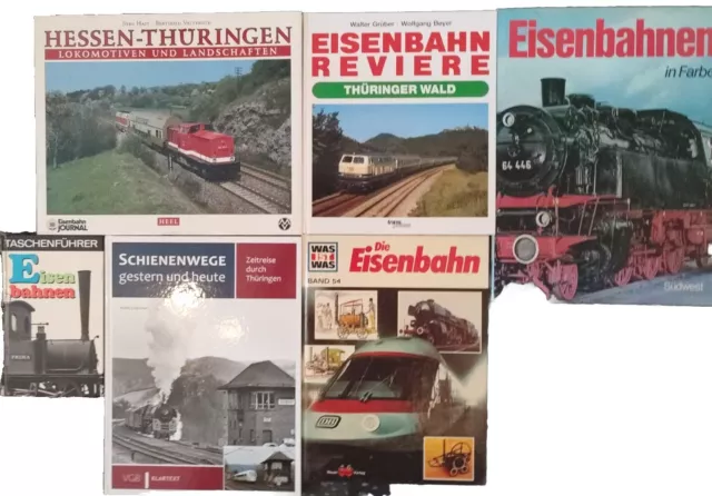 6 Bücher Eisenbahn Konvolut