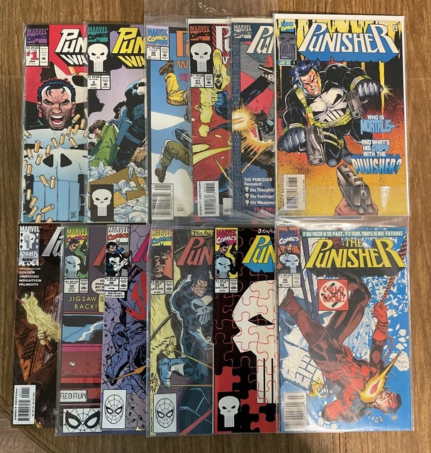 Punisher-Punisher Armory-Punisher War Zone 1-4 War Journal Marvel Comics Lot Set