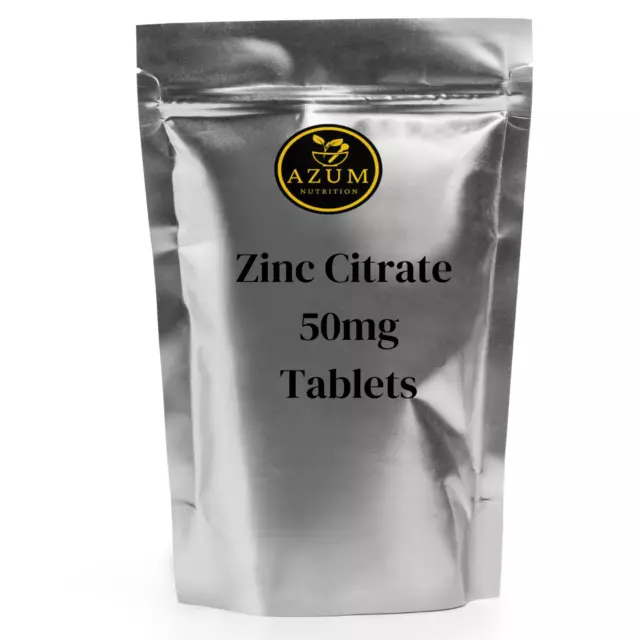 AZUM - ZINKCITRAT 50 mg HOCHFESTE TABLETTEN IMMUNUNTERSTÜTZUNG AKNE VEGAN 2