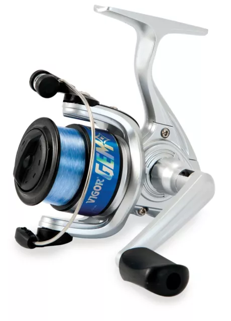 Lineaeffe Vigor Gem FD200 Fishing Reel 1BB Blue with 6lb Line Spinning Fishing