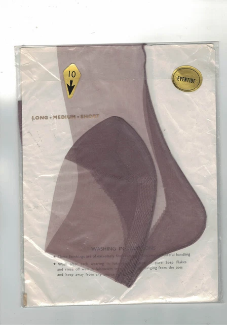 Vintage Belmont Rio Fully Fasioned Seamed Stockings Size 10 Eventide
