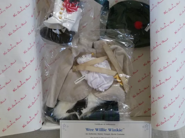 Shirley Temple "Wee Willie Winkie" Outfit, 1994 by Danbury, Mint Condition