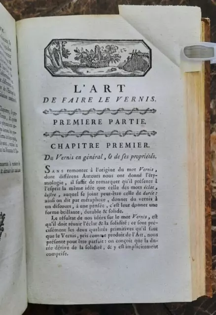 WATIN (Jean Félix) 1776 " L'art du peintre, doreur, vernisseur " Signé