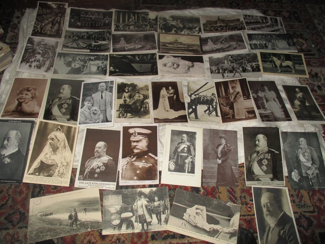 Job Lot Vintage Postcards 37 Royalty Mainly British