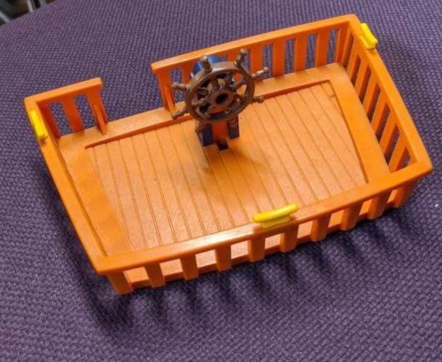 VINTAGE PLAYMOBIL PIRATE Ship 1978 Geobra Replacement Part Deck And