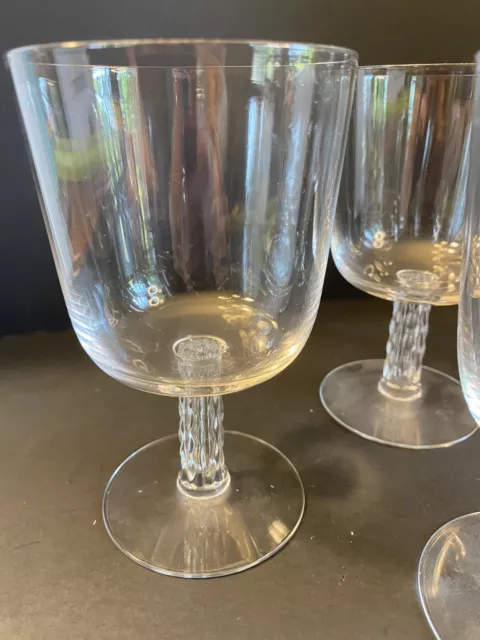 FOSTORIA WINE GLASSES ENVOY 5.25” Set of 7 VINTAGE 1940'S-50'S CIRCA