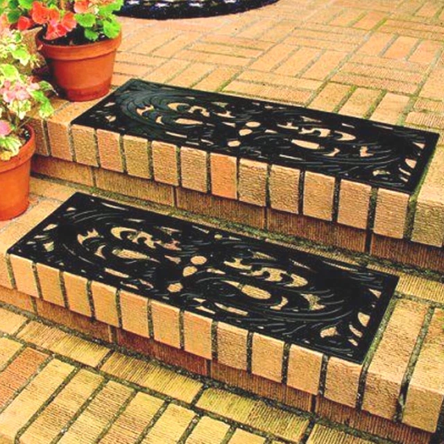 Guardaescaleras/alfombrillas de goma - Juego de 2