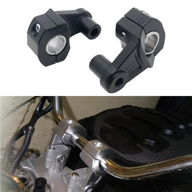 Motorrad zubehör Lenker Klemm halterung Aluminium-Griff leiste Motorrad-Riser