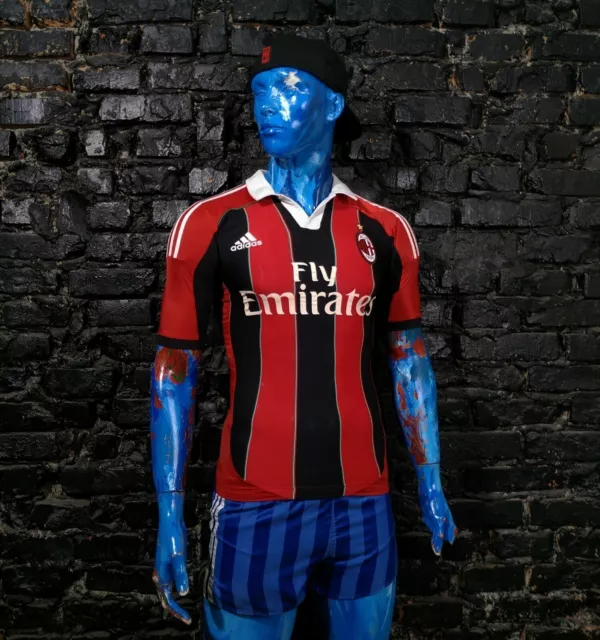 AC Milan Jersey Home football shirt 2012 - 2013 Adidas Techfit Mens Size S