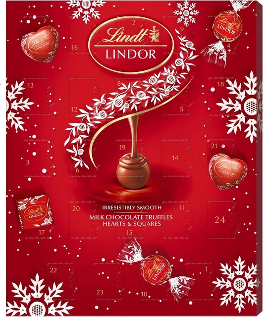 LINDT LINDOR CHRISTMAS Milk Chocolate Advent (500g) new uk fast £15.89