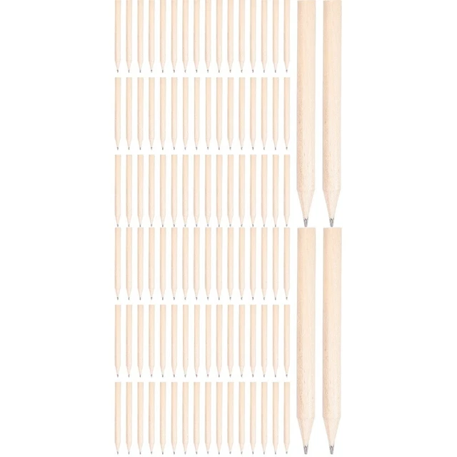100 pcs courts courts crayons en bois enfants écrivant crayons mini crayons