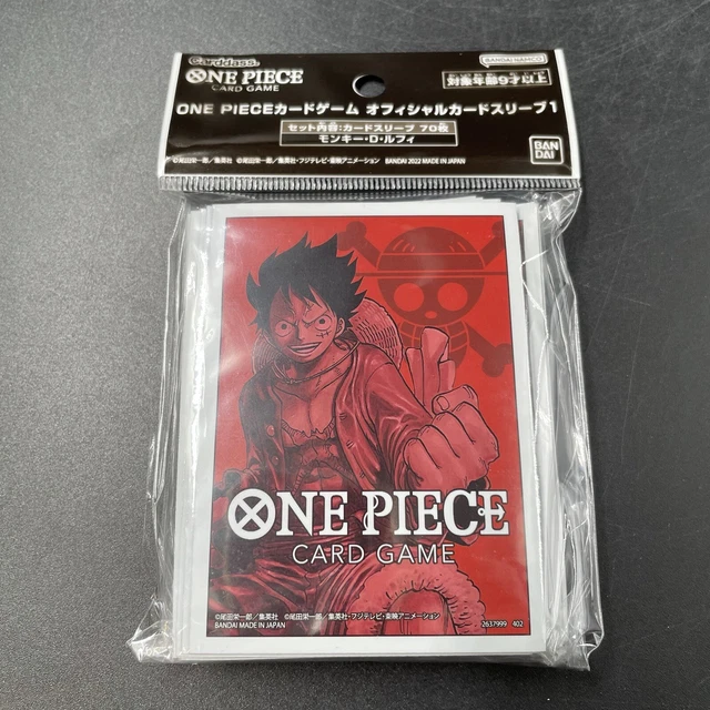 ONE PIECE CARD Game Official Deck Sleeves 70 pcs All 4 Set BANDAI NEW