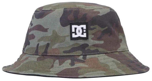 DC Deep End Reversible Bucket Hat - DC Woodland Camo - New