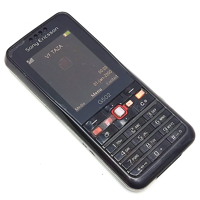 Sony Ericsson G502 Cell Phone Black (Unlocked) Classic Button 3G Mobile Phone