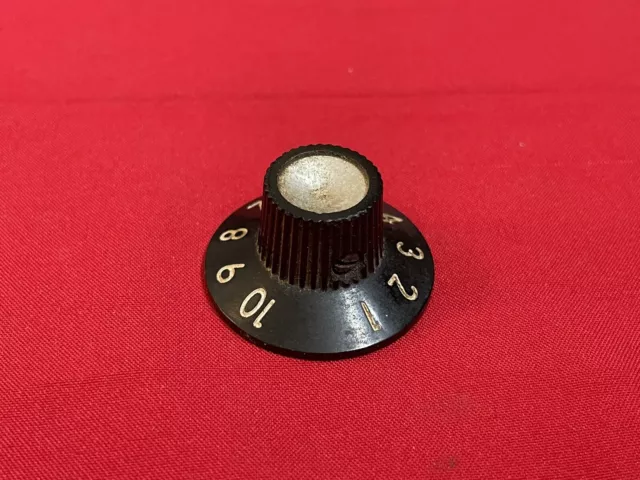 Vintage 1964 USA Fender Amplifier Knob Blackface Amp Guitar Bass 1965 Vintage 1964 USA Fender Amplifier Knob Blackface Amp Guitar Bass 1965