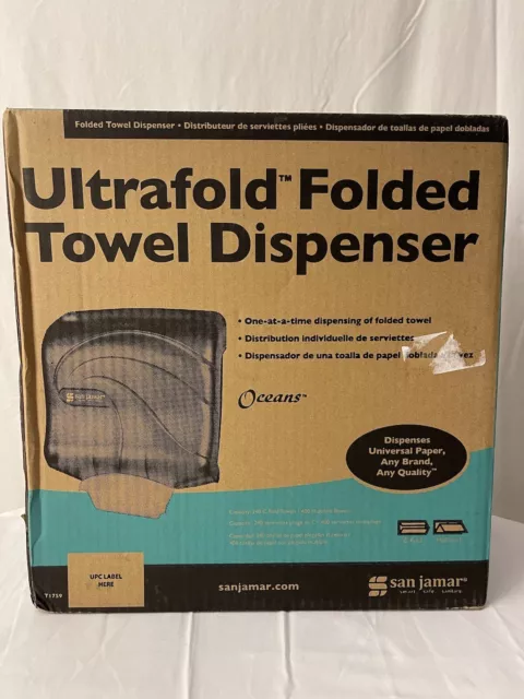 San Jamar Ultrafold Fusion C-Fold & Multifold Towel Dispenser Medline NEW