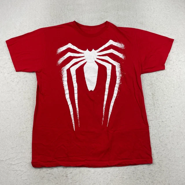 Marvel Spider Man 2XL Tee Shirt Mens Crew Short Sleeve Red GamerVerse