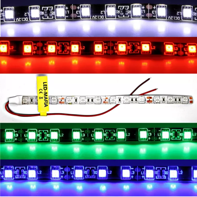 12V Bande LED Rayures Étanche Câble Auto-Adhésif SMD Éclairage 1m/8,90 €