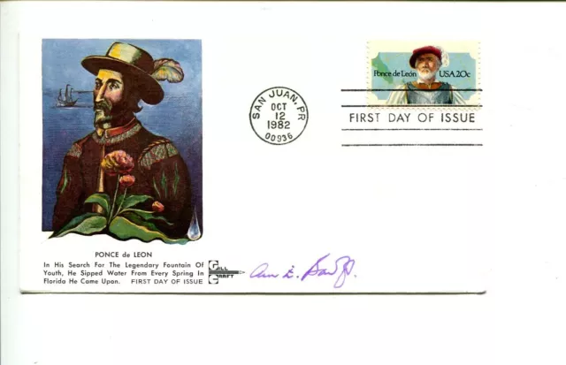 Ann Bancroft Arctic & Antarctic Explorer Signed Autograph FDC