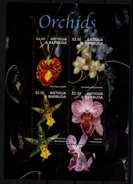 Antigua und Antigua Barbuda; Orchideen 2003 im ** Kleinbogen
