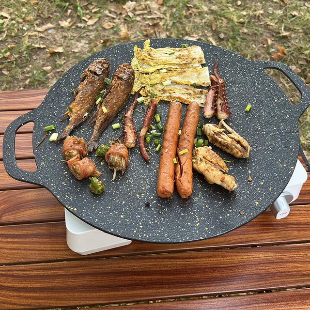 Sartén de inducción antiadherente para freír aceite sartenes para cocinar a la parrilla (33 cm)