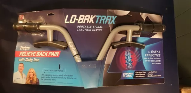 Dispositivo portátil de tracción espinal Lo-Bak Trax alivio del dolor de espalda NUEVO como se ve en la televisión