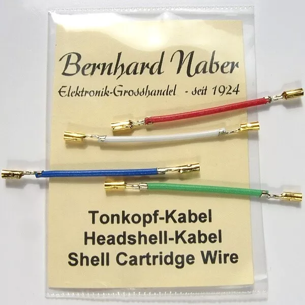 Analoges Headshellkabel Tonkopf-Kabel / Headshell Kabel Set NEU - Cable Wire new