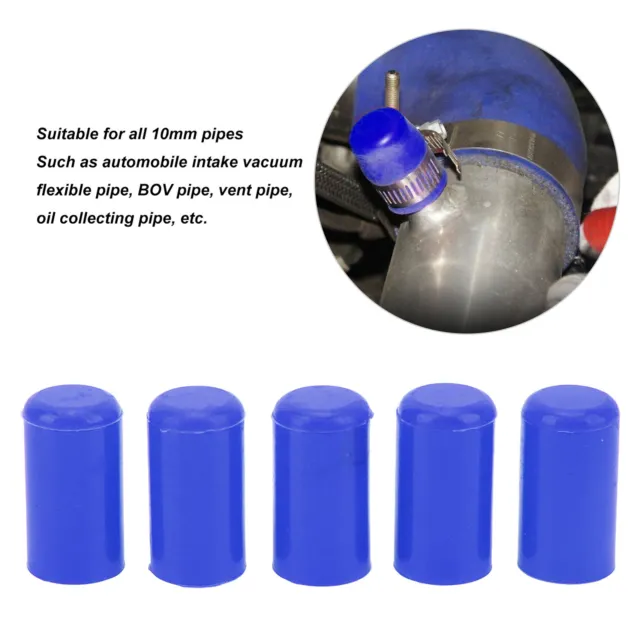 Tappo tubo aspirapolvere auto 10 pz 10 mm silicone resistente all'ozono flessibile