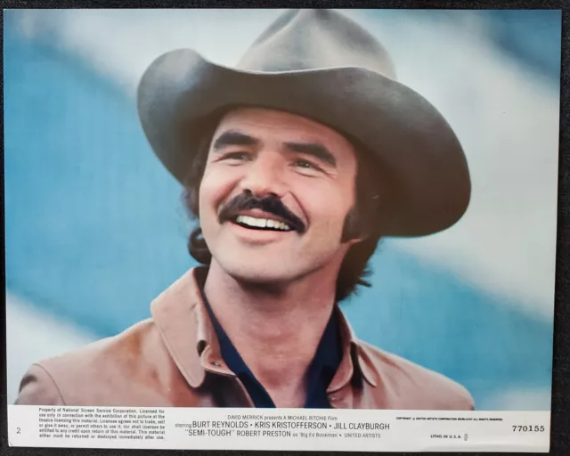 1977 Burt Reynolds 4x Semi Tough United Artists 8x10 Press Photos Kristofferson 2