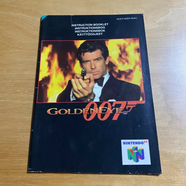 Nintendo 64 N64 Instruction Manual Only - GoldenEye 007