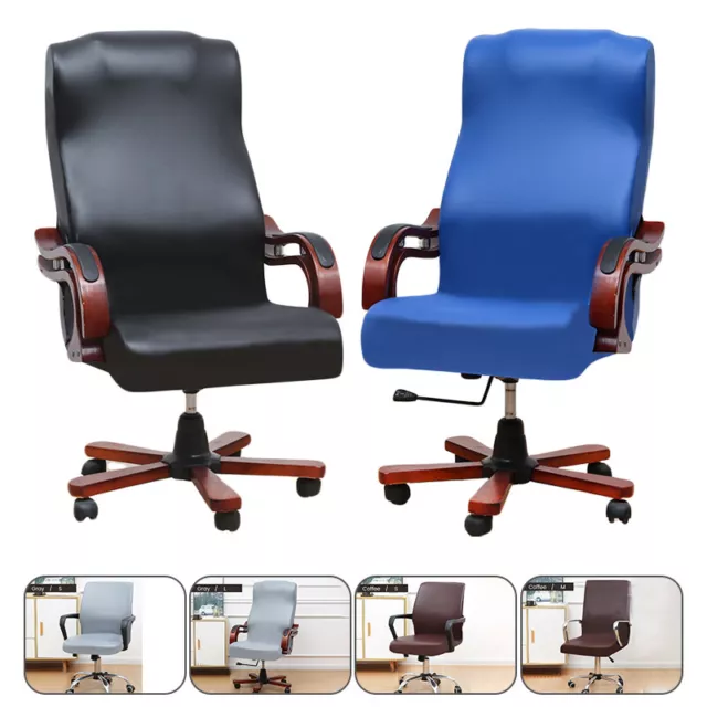 Office Chair Cover PU Leather  Stretch Computer Chair Covers Waterproof