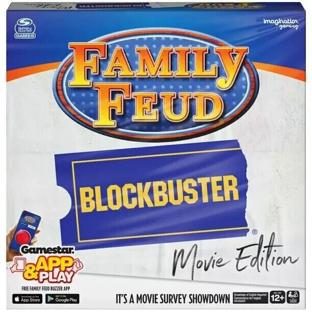 Family Feud Blockbuster Movie Edition Board Game Movie Trivia Factory Sealed NEW