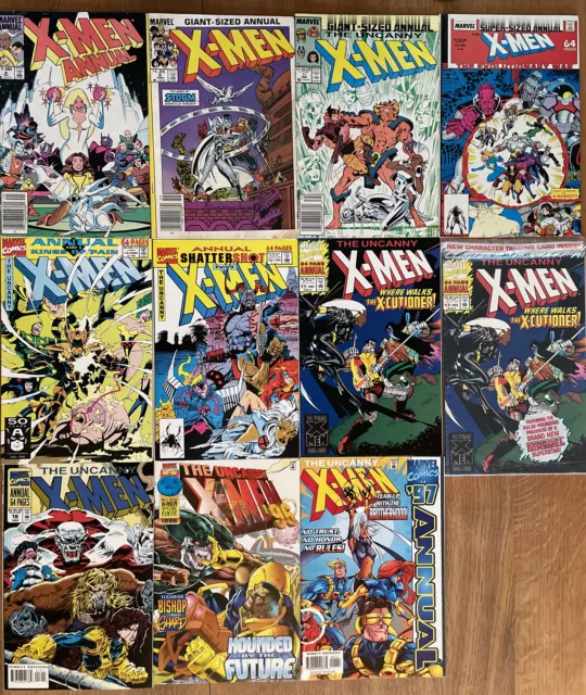 UNCANNY X-MEN ANNUAL LOT (Marvel 1984-1996) - 8 9 11 12 15 16 17 18, ‘96 & ‘97