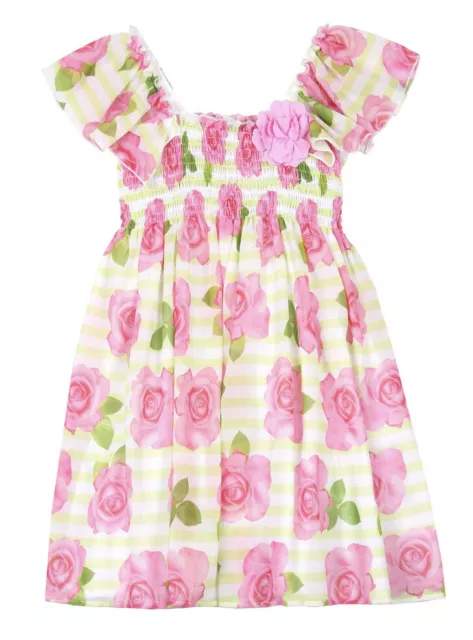 KATE MACK Girls' Garden Rose Chiffon Dress Size 6x