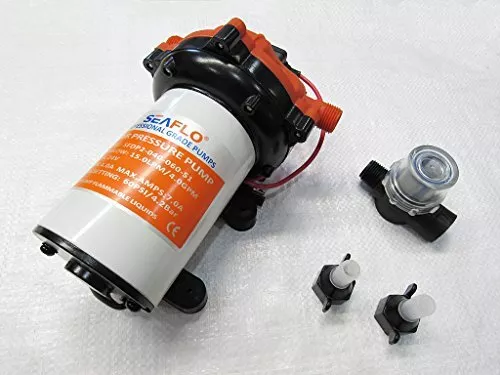 Self Priming Diaphragm Water Pump 24V 15LPM 60PSI (Automatic Pressure Switch)