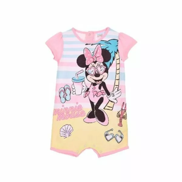 Tutina bambina neonata Disney Minnie pagliaccetto cotone 6 12 18 24 mesi estivo 2