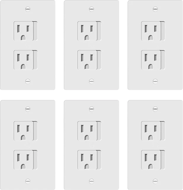Child Proof Outlet Cover, Self-Closing, Fits Both Duplex and Decorator Outlet, S