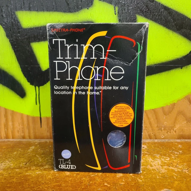 Vintage 1990s Spectra-Phone Trim Phone Brand New in Box Model # TL-4 (BLUE)