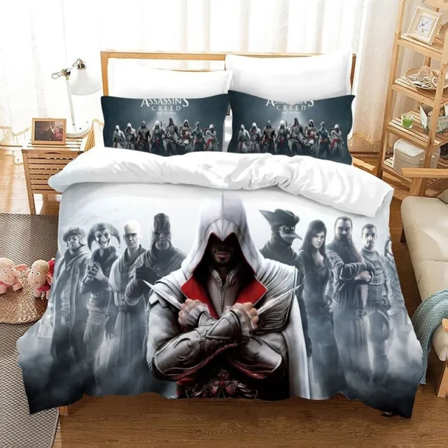 Assassins Creed/Duvet Cover Pillowcase Bedding Set Halloween gift