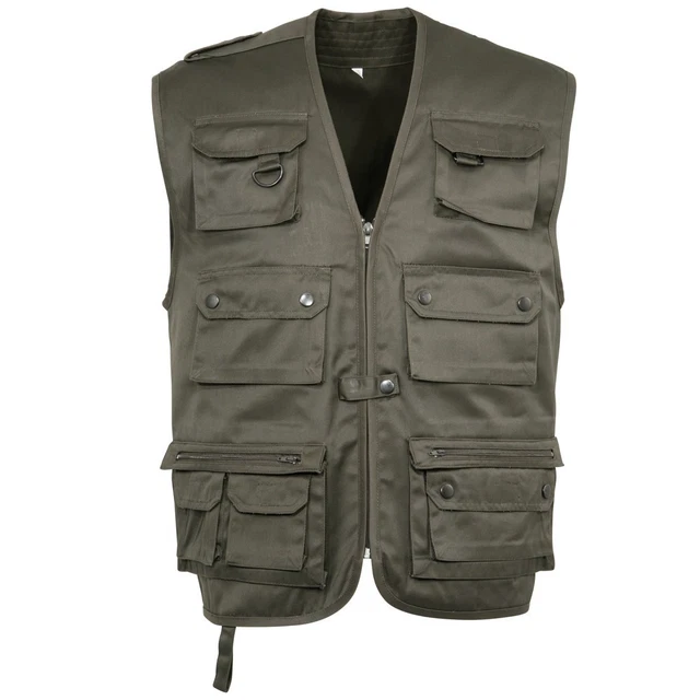Gilet Sans Manches Multi-poches Camouflage - Taille XL - Style Reporter/militaire - Neuf Avec étiquettes