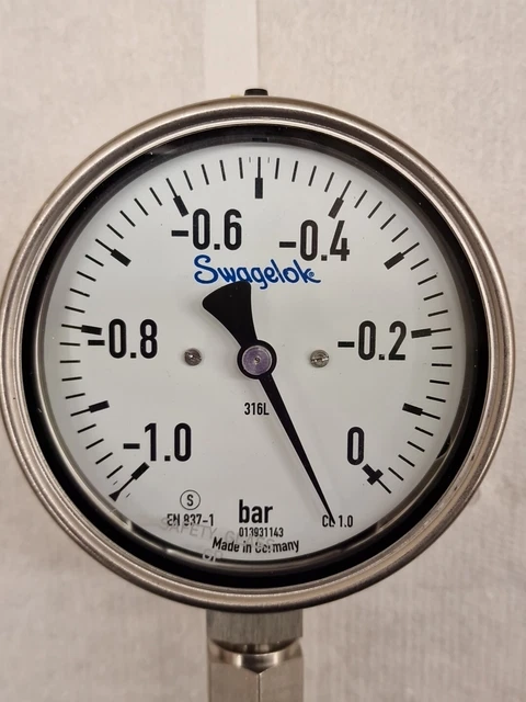 Aramox Druckluftmesser - Vakuum Manometer 50mm, 1/4BSPT Für Luft & Öl