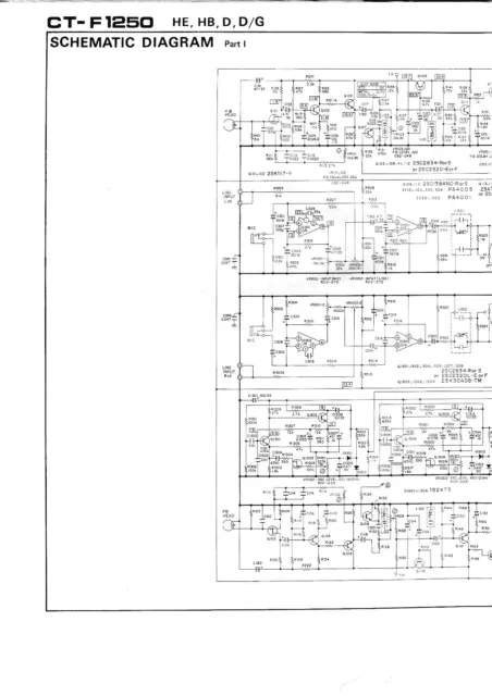 Schematic Diagrams-Schema für Pioneer CT-F1250