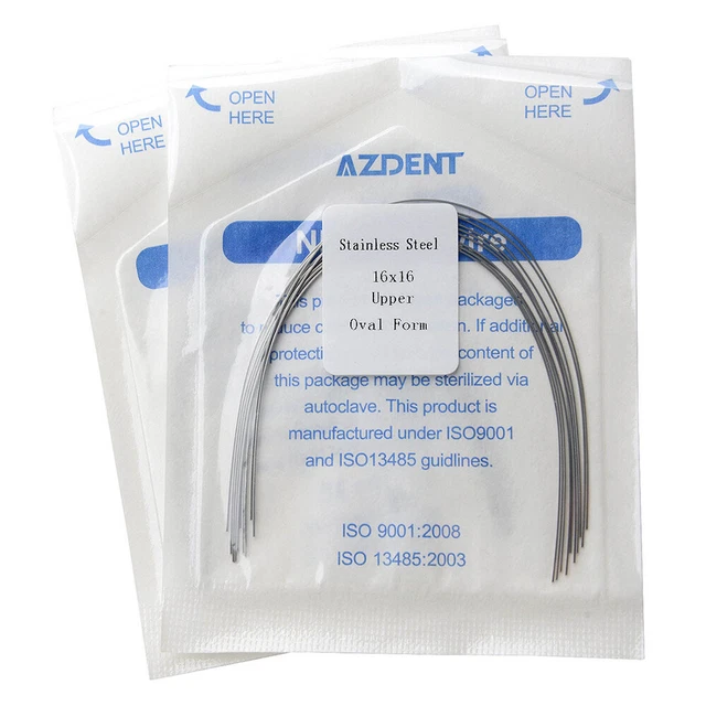Fili Ortodontici Acciaio 10 Sacchetti Fili Arco Ortodontici AZDENT - Acciaio Inox Rettangolare, Per Ortodonzia, Forma Naturale Sacchetti Fili Ortodontici Rettangolari Azdent Inox 10 Pezzi - Foto 12
