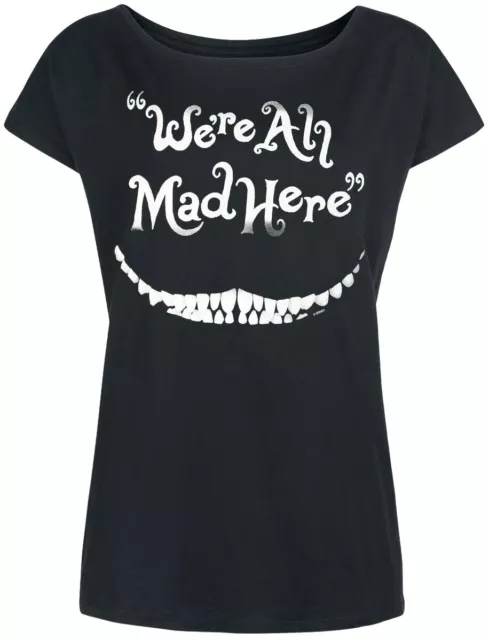 DISNEY "ALICE IN WONDERLAND WE´RE ALL MAD HERE LOOSE SHIRT " T-Shirt, NEU Gr. XL