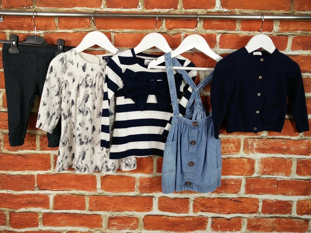 Baby Girl Bundle Age 12-18 Months Next Gap Leggings Dress Blouse Cardigan 86Cm