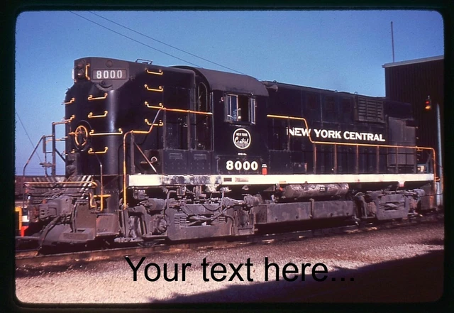 r968 Duplicate Slide New York Central 8000 at Elkhart, IN on 5-61