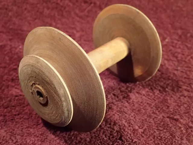 #2) Carrete De Bobina Volador De Rueda Giratoria Antiguo Sueco De Colección