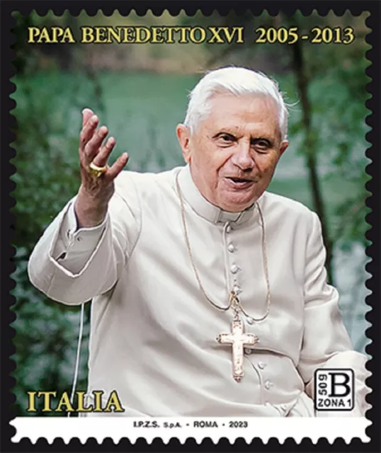 ITALIA 2023 PAPA BENEDETTO XVI (Bzona1 50g) FRANCOBOLLO SINGOLO NUOVO