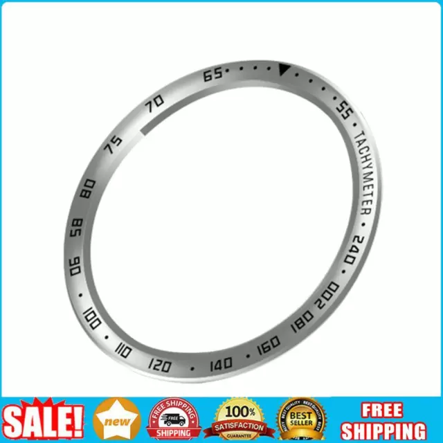 Bezel Bumper Ring for Galaxy Watch 4 Classic 46mm (E Silver Black)